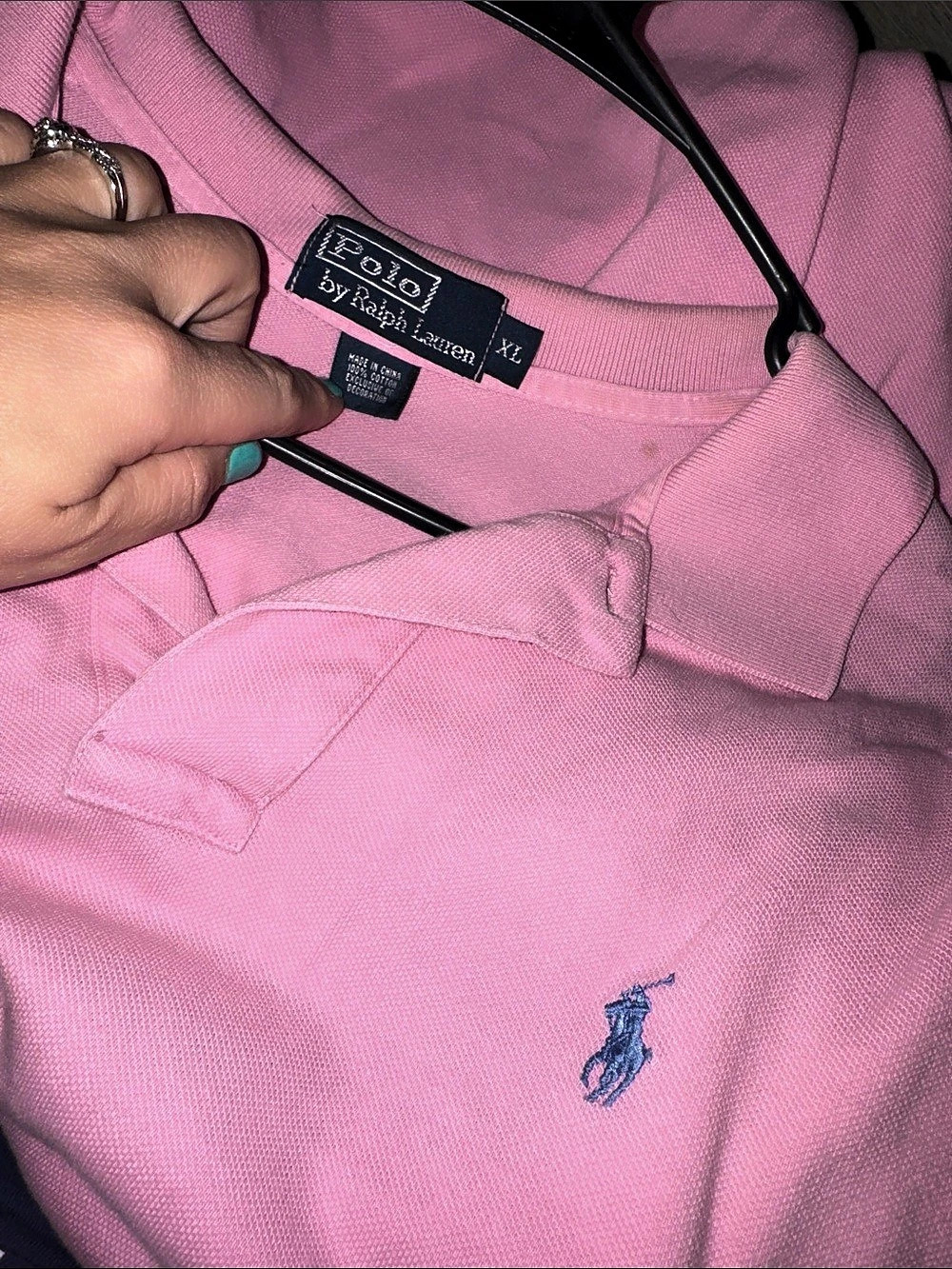 Polo by Ralph Lauren Polo Shirt in Pink Size XL - Picture 4 of 5